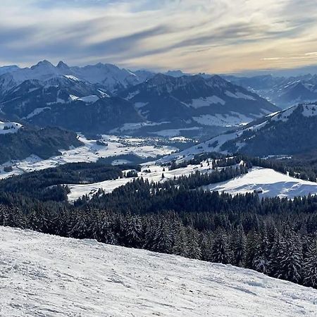 Confortable Chalet Avec Magnifique Vue En Gruyere. Charmey Bagian luar foto