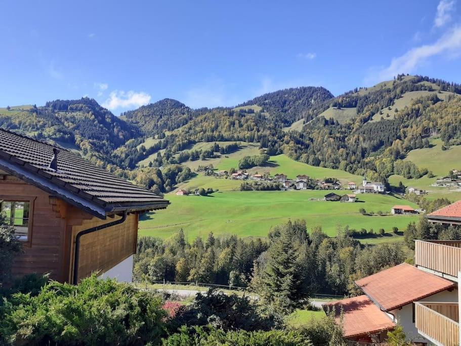 Confortable Chalet Avec Magnifique Vue En Gruyere. Charmey Bagian luar foto